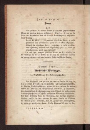 Zweites Kapitel. Form