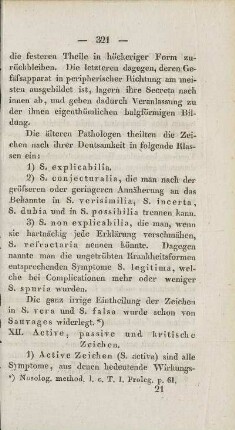 XII. Active, passive und kritische Zeichen.
