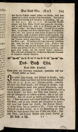 543-549, Das Buch Esra.