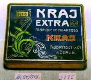 Blechdose für 20 Stück Zigaretten "KRAJ EXTRA"
