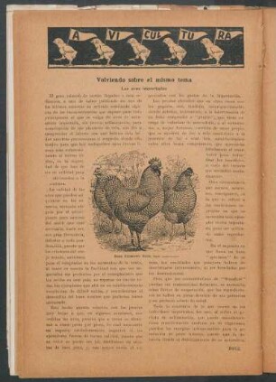 Avicultura : Volviendo sobre el mismo tema.- Las aves importadas