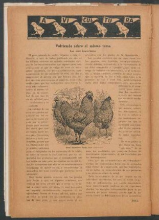 Avicultura : Volviendo sobre el mismo tema.- Las aves importadas