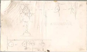 Seeberger, Gustav; Architekturdetails, Ornamentzeichnungen - Details