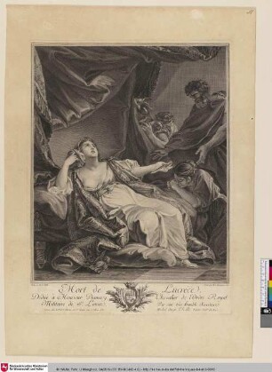 Mort de Lucréce; [Tod der Lucretia]