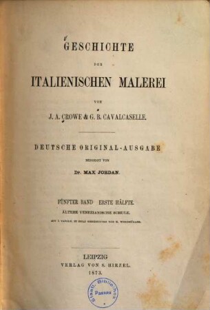 Geschichte der italienischen Malerei, 5,1. Ältere venezianische Schule