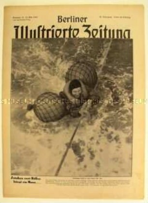 Wochenzeitschrift "Berliner Illustrierte Zeitung" u.a. über den Nahkampf und den Bau von Behelfsheimen für Bombengeschädigte