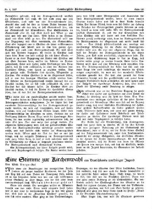 Eine Stimme zur Kirchenwahl : aus Deutschlands werktätiger Jugend