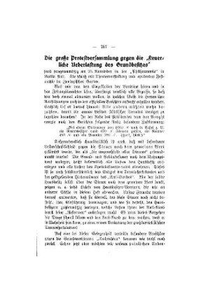 Die große Protestversammlung gegen die "steuerliche Ueberlastung des Grundbesitzes"