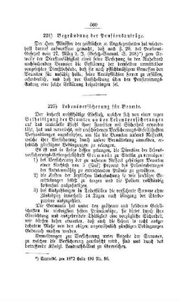 Lebensversicherung für Beamte : [I. Allgemeine Verhältnisse der Behörden und Beamten]
