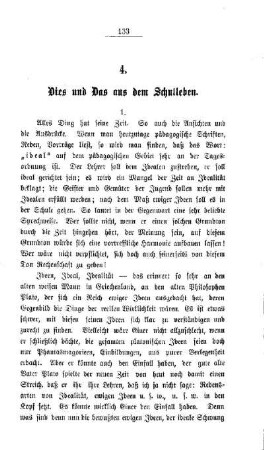 Dies und Das aus dem Schulleben