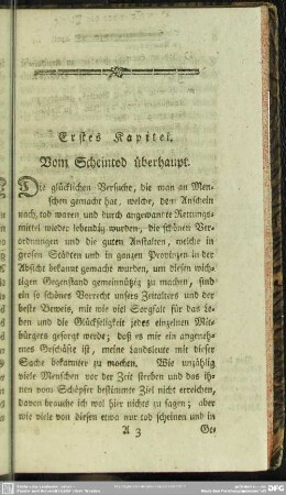 Erstes Kapitel. Vom Scheintod überhaupt