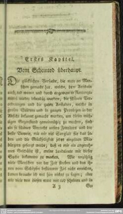 Erstes Kapitel. Vom Scheintod überhaupt
