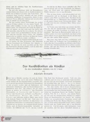 4/5: Der Kunsthistoriker als Künstler : zu den künstlerischen Arbeiten von G. J. Kern