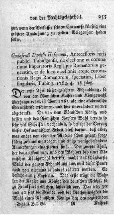 De electione et coronatione Imperatoris Regisque Romanorum generatim.