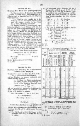 No. 12 (172-181) (173,174), 30. Mai 1911