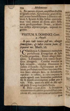 394-404, Festum S. Dominici Conf.; ...