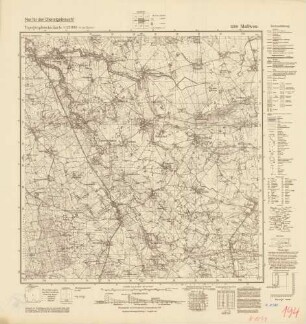 1299 (alte Nr.: 194) Mallwen, Topographische Karte 1:25000 (4-cm - Karte)