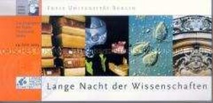Programmheft der Freien Universität zur Langen Nacht der Wissenschaften 2003