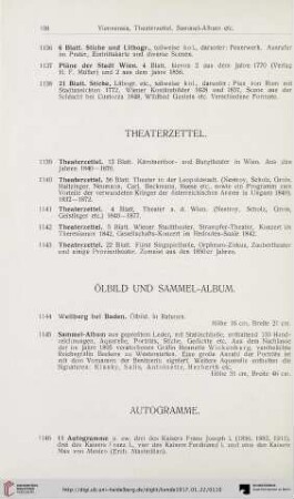 Ölbild und Sammel-Album (Nr. 1144-1145)