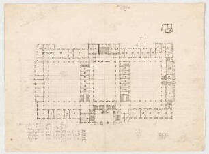 Thiersch, Friedrich von; München; Justizpalast - Teilgrundriss