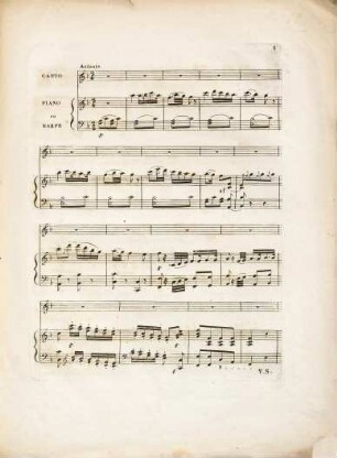 Dolce speranza : cavatine avec accompagnement de piano