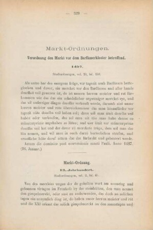 Markt-Ordnungen
