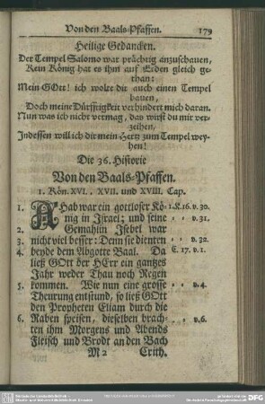 Die 36. Historie. Von den Baals-Pfaffen