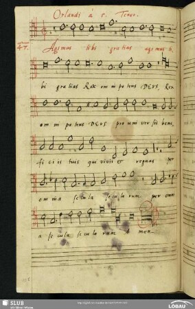Orlando di Lasso: Agimus tibi gratias rex omnipotens Deus