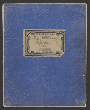 [30]: Fotografía 1883 : [Notizbuch]