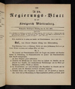 193-202, Nr. 19, 14. Juli 1874