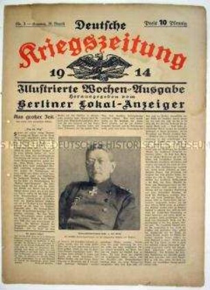 Illustrierte Wochen-Ausgabe des "Berliner Lokal-Anzeiger" mit Bildberichten vom aktuellen Kriegsgeschehen