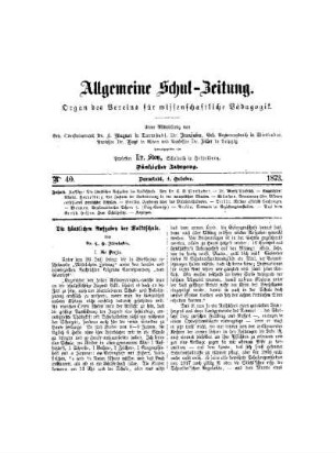 Die häuslichen Aufgaben der Volksschule
