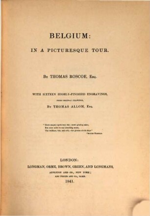 Heath's picturesque annual. 1841
