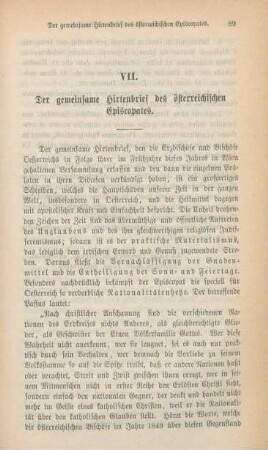 89-94 Der gemeinsame Hirtenbrief des österreichischen Episcopates