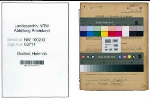 Entnazifizierung Heinrich Goebel, geb. 25.10.1879 (Kaufmann)