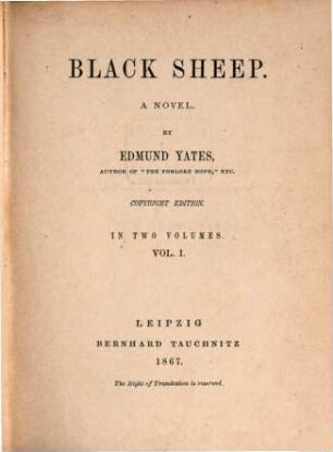 Black sheep : a novel. 1