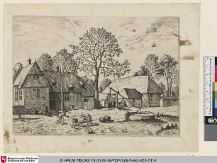 [Farm with a Well; Bauernhöfe mit einem Brunnen]