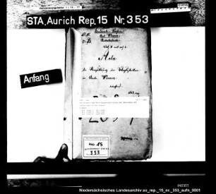 Die Dienst- und Besoldungsverhältnisse der Amtsvögte und -untervögte im Amt Weener
