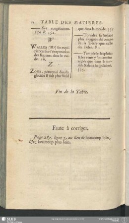 Faute à corriger
