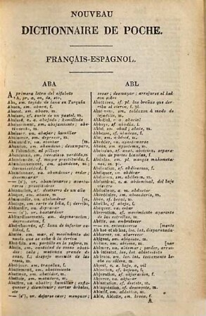 Dictionnaire français-espagnol et espagnol-français