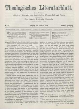 393-395 [Rezension] Lütgert, Wilhelm, Die johanneische Christologie