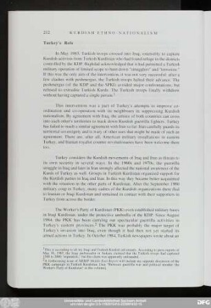 Turkey's Role