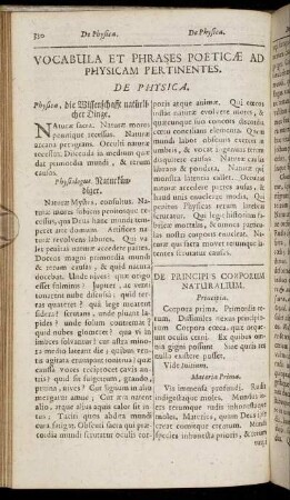 Vocabula Et Phrases Poeticae Ad Physicam Pertinentes