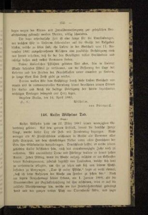 146. Kaiser Wilhelms Tod.