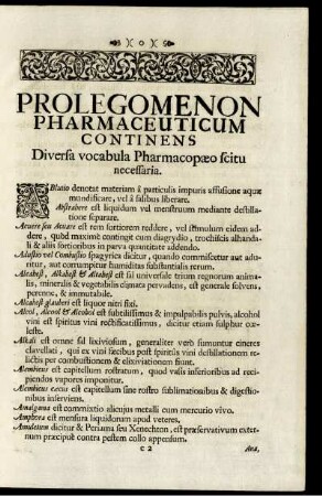 Prolegomenon pharmaceuticum continens.
