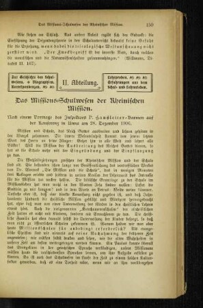 ¬Das¬ Missions-Schulwesen der Rheinischen Mission : nach einem Vortrage des Inspektors P. Haußleiter - Barmen auf der Konferenz in Unna am 18. Dezember 1906