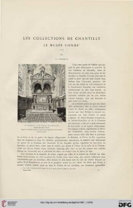 13: Les collections de Chantilly : le musée Condé, IV; la chapelle