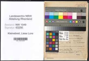 Entnazifizierung Liese Lore Kleinebreil , geb. 15.05.1918 (Lehrerin)