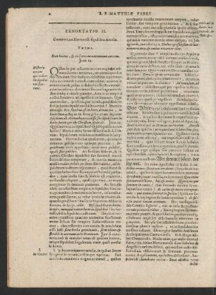 Exhortatio II.