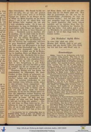 Joh. Mathesius' täglich Gebet.